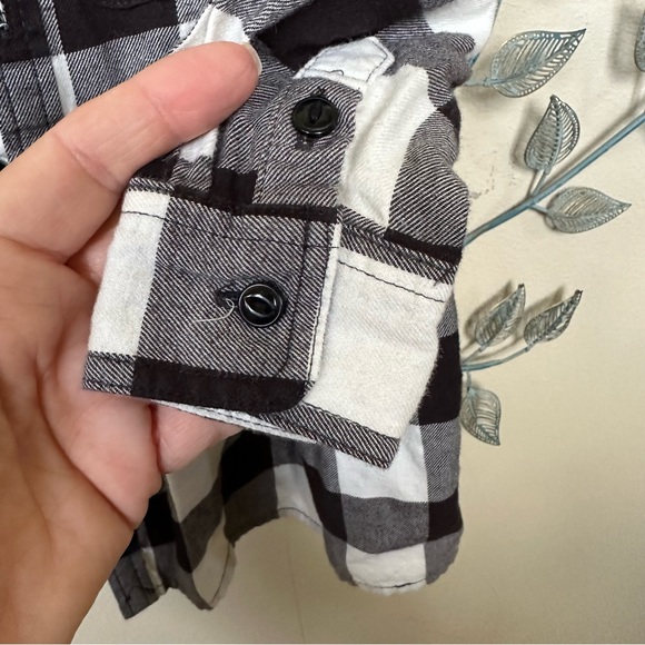 Ralph Lauren black & white buffalo plaid flannel dress 2T - Picture 5 of 9